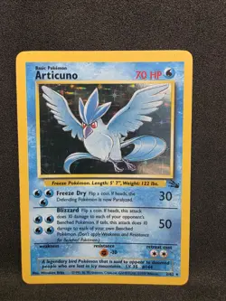 Vintage Pokemon TCG - Fossil - Articuno Holo 2/62 Holo: NM-/LP+ - Image 1
