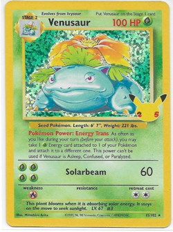 Venusaur 15/102 Classic Collection Celebrations: Classic Collection Pokemon NM - Image 1