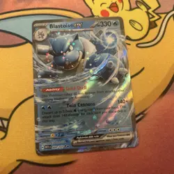 Blastoise ex 009/165 Scarlet & Violet 151 SV Holo Double Rare Pokemon TCG NM - Image 3