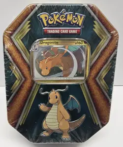 Pokemon Tcg 2020 Dragonite Tin w/ 10 Mini Packs SEALED Mini Pack - Image 1
