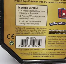 Pokemon Tcg 2020 Dragonite Tin w/ 10 Mini Packs SEALED Mini Pack - Image 3