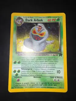 Carta Pokemon Dark Arbok 2/82 Holo | Team Rocket Italiano Vintage - Image 1