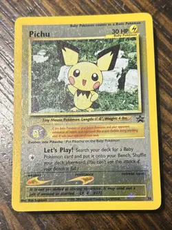 Pokemon Pichu 35/53 Wotc Promo Reverse Holo LP to NM - Image 1