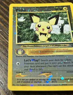 Pokemon Pichu 35/53 Wotc Promo Reverse Holo LP to NM - Image 2