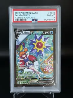 PSA 8 Starmie V TG13/TG30 Pokemon TCG Astral Radiance Trainer Gallery NM-MT - Image 1