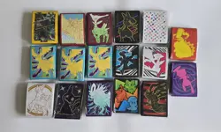 Job Lot Bundle of 17 Sealed Pokemon Deck Sleeves Crown Zenith Ascended SV 151 - Image 1