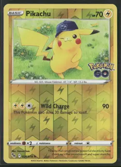 Pokemon GO #028/078 Pikachu (28) REVERSE HOLO - Image 1