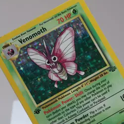 Pokemon TCG - Venomoth 13/64 Jungle Holo Rare 1st Edition WOTC 1999 - MP - Image 1