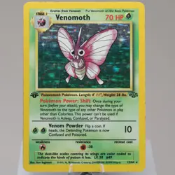 Pokemon TCG - Venomoth 13/64 Jungle Holo Rare 1st Edition WOTC 1999 - MP - Image 2