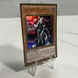 Yugioh Chamber Dragonmaid MGED-EN022 Rare Gold 1st Edition - Near Mint - Image 3
