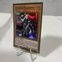 Yugioh Chamber Dragonmaid MGED-EN022 Rare Gold 1st Edition - Near Mint - Image 4