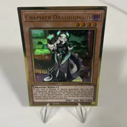 Yugioh Chamber Dragonmaid MGED-EN022 Rare Gold 1st Edition - Near Mint - Image 5