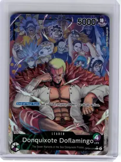2023 One Piece—Donquixote Doflamingo #OP04-019 Kingdoms of Intrigue—Leader[AA] - Image 1