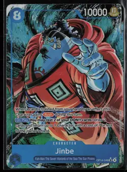 Jinbe OP14-049 One Piece The Azure Sea's Seven Super Rare Near Mint - Image 1