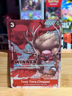 TONY TONY.CHOPPER (WINNER PACK 2024) OP04-010 Promo Foil One Piece TCG NM - Image 1