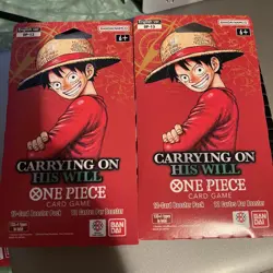 x2 One Piece TCG OP-13 Carrying On His Will Sleeved Booster Pack OP13 - Image 1