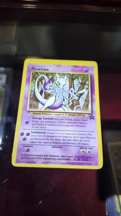 Mewtwo Blackstar Promo #12 Pokemon Card Vintage WOTC - Image 2