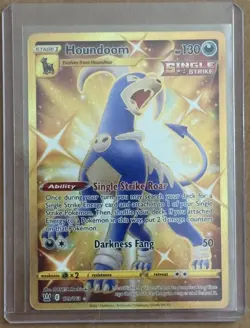 Houndoom 179/163 Gold Secret Rare Holo Pokemon Battle Styles MINT/NM - Image 1