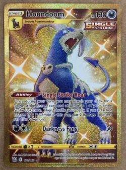 Houndoom 179/163 Gold Secret Rare Holo Pokemon Battle Styles MINT/NM - Image 2