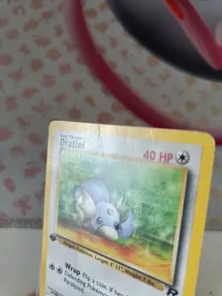Dratini 53/82 1st Edition Team Rocket WOTC Pokemon Card - Heavy Played - Image 4