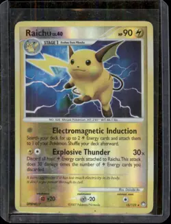 Raichu - 15/123 - Reverse Holo Rare - Mysterious Treasures - Pokemon TCG Card - Image 1