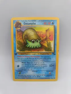 Omanyte 52/62 1st Edition Fossil Set Wotc Heavy Played Pokemon Card - Image 1