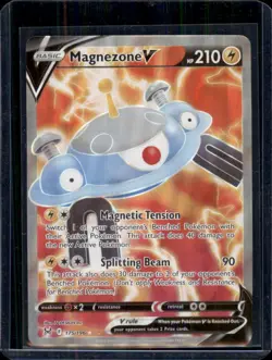 Magnezone V 175/196 Sword & Shield Lost Origin Ultra Rare Pokemon Card - NM - Image 1