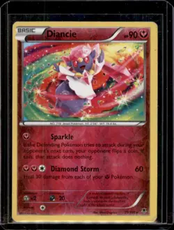 Diancie 71/119 Phantom Forces Reverse Holo Pokemon Card Nintendo 2014 - HP - Image 1