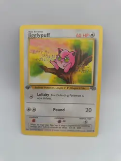 Jigglypuff 54/64 1st Edition Jungle Wotc Pokemon Card Common - Heavy Played - Image 1