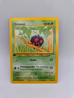 90/105 Venonat - Neo Destiny 1st Edition Ed Pokemon Card - Light Played - Image 1