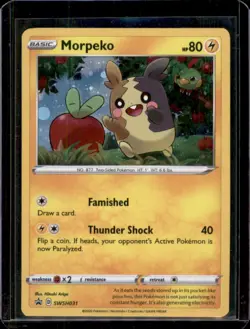 Morpeko SWSH031 Sword & Shield Black Star Promo Holo Card Pokemon TCG - Image 1