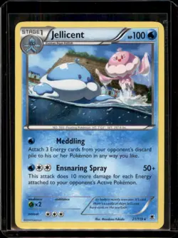 Jellicent 21/119 Phantom Forces Rare Heavy Played Pokemon Card - Image 1