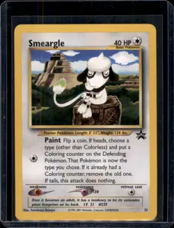 Smeargle Black Star Promo Rare #32 Pokemon Card WOTC HP - Image 1
