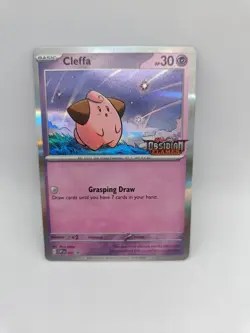 Cleffa 037 SVP EN Obsidian Flames Pokemon Trading Card Pre Release Promo Holo - Image 1