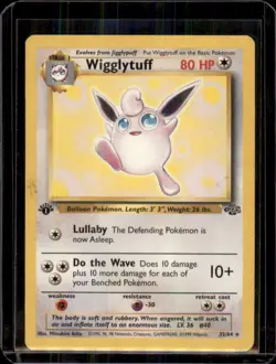 Wigglytuff 32/64 1st Edition Rare Jungle Wotc Non Holo Pokemon Card - Image 1