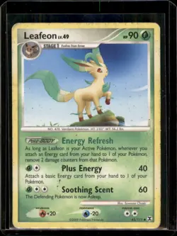 Leafeon 45/111 Rising Rivals 2009 - Non Holo Pokemon Card - Heavy Play - Image 1