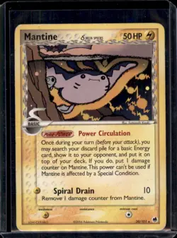 Mantine 20/101 Non-Holo Rare EX Dragon Frontiers Pokemon Card HP - Image 1