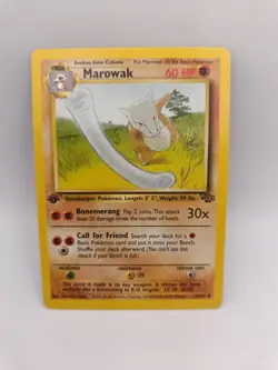 Marowak 39/64 1st Edition Jungle 1999 Uncommon Heavy Played Pokemon Card - Image 1