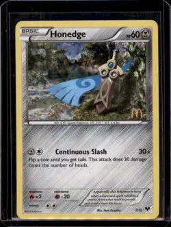 Honedge McDonald's Stamped 2014 Holo 7/12 - HP Pokemon Card - Image 1