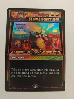 MTG Final Fortune RAINBOW FOIL Secret Lair Arcade Racers 1956 - Image 1