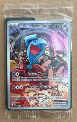 Pokemon TCG - Team Rocket's Wobbuffet 203 Sealed Promo - Destined Rivals - Image 1