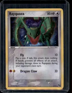 RAYQUAZA 3/17 POKEMON PROMO CARD - POP SERIES 1 -(HOLO) RARE - Creased / HP - Image 1
