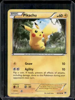 Pikachu 48/162 - Breakthrough - Pokemon - Non Holo - Heavy Play - Image 1