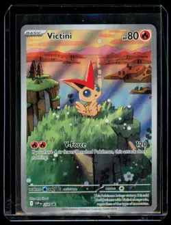Victini SVP 208 Promo Illustration Black Bolt White Flare Pokemon Standard Size - Image 1