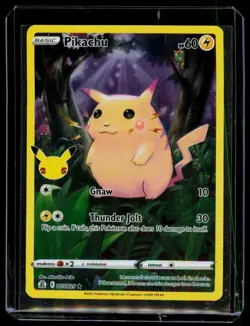 Pikachu 005/025 Holo - Sword & Shield 25th Celebrations - Pokemon Card - LP - Image 1