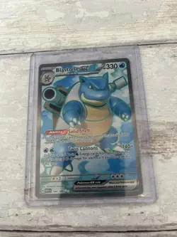 Pokemon TCG Blastoise EX Full Art 184/165 Scarlet & Violet 151 - Image 5