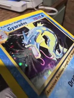Pokemon Gyarados Base Set Holo Rare 6/102 100 HP 1999 Wizards English - Image 2