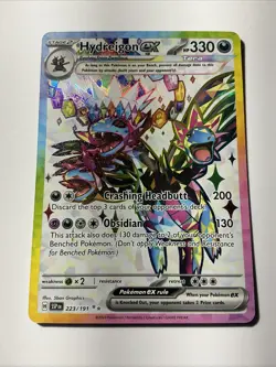 Hydreigon ex 223/191 Sv08: Surging Sparks Holo Ultra Rare Full Art Pokemon - Image 1