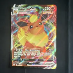 Pokemon Flareon VMAX Ultra Rare Holo Single Strike SWSH07 018/203 320 HP - Image 1