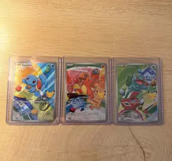 Pokemon TCG First Partner Illustration Collection Series 1 Kanto GEN 1 Starters - Image 1